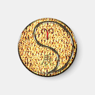 Aries & Fire Dragon Magnet