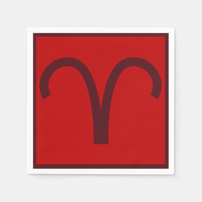 Aries Födelsedagsfest Napkins Pappersservett (Framsidan)