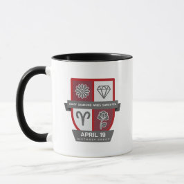 Aries Födelsedagsvapen™ för 1-19 April Mugg