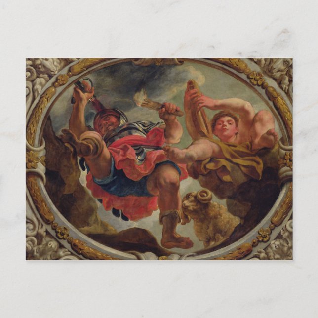 Aries, från Zodiacs tecken Vykort (Framsida)