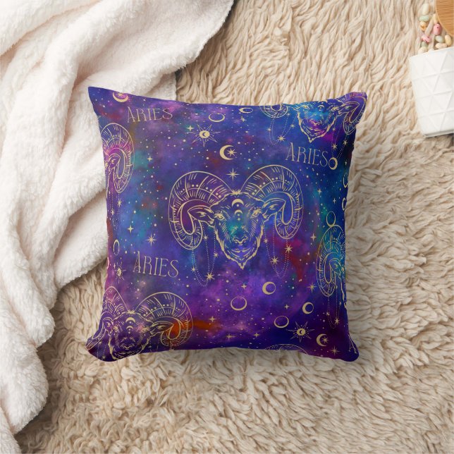 Aries Galaxy Dekorativ kudde (Filt)