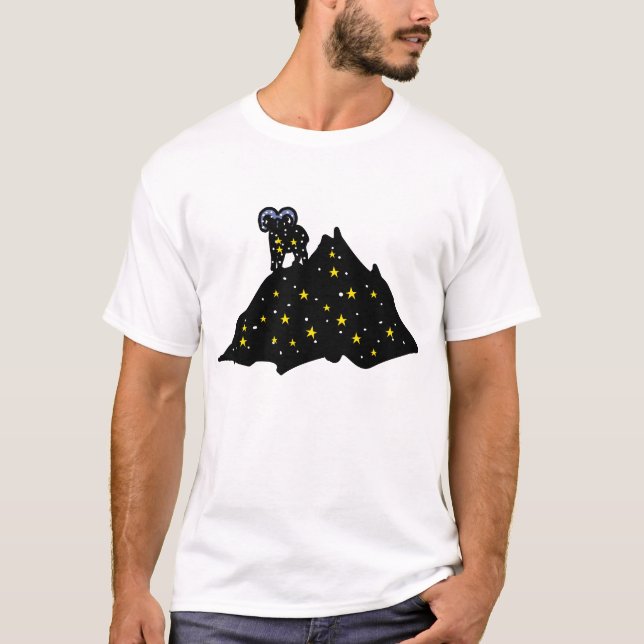 Aries Galaxy Vädur T‑Shirt – Modig Aries‑energi  T Shirt (Framsida)