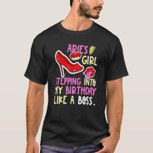 Aries Girl Horoscope Heels håller på att bli födel T Shirt