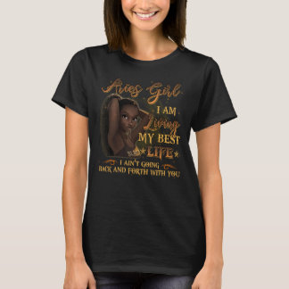 Aries Girl Lives Zodiac Black Women T Shirt