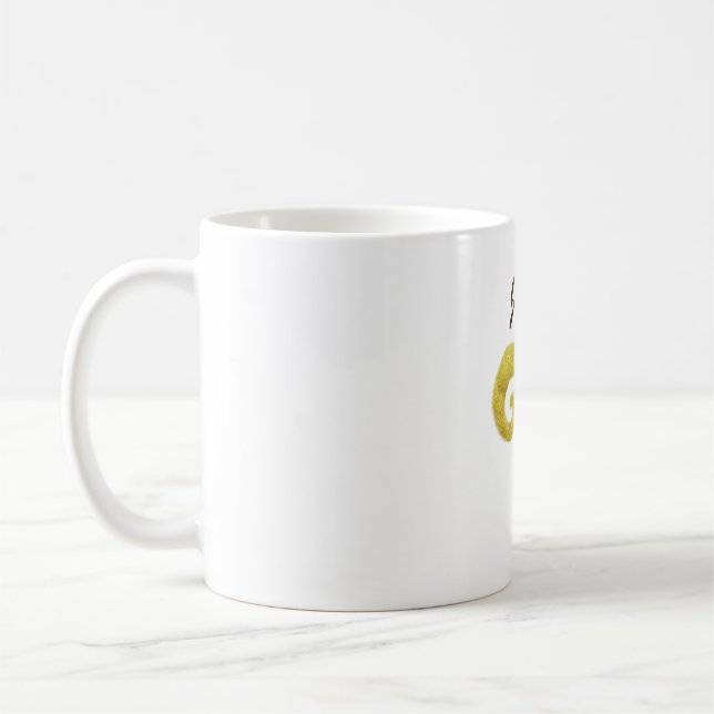 Aries Golden Astrology Kaffemugg (Vänster)