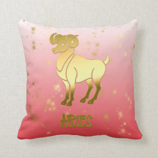 Aries Guld Ombre Astrology Horoscope Zodiac-tecken Kudde