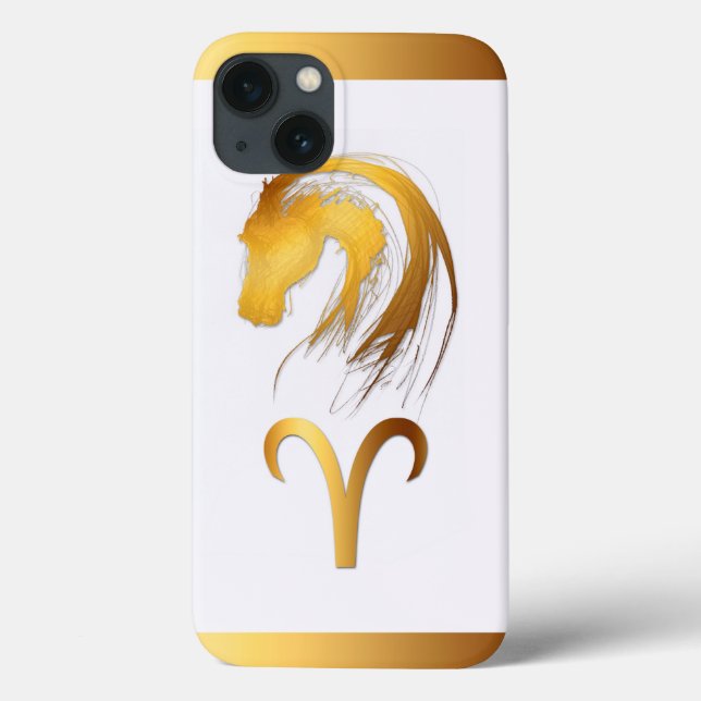 Aries Horse Chinese och Western Astrology Iphone (Baksida)
