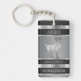 Aries ♈ i Black and Silver Mesh