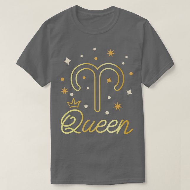 Aries I Born i mars T Shirt (Design framsida)