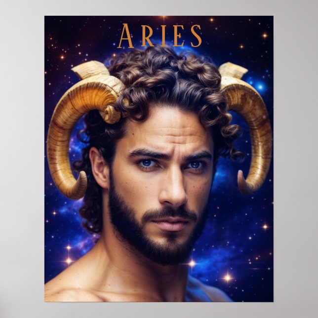 Aries Male Astrological Poster (Framsidan)