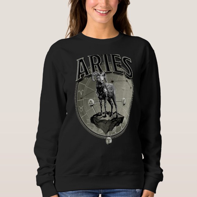 Aries Manar Zodiac Sign Aries T Shirt (Framsida)