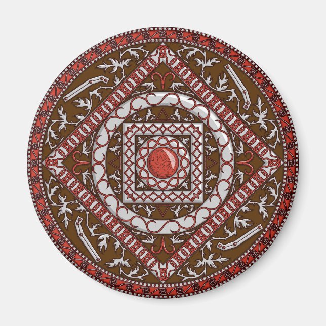 Aries Mandala Magnet (Framsidan)