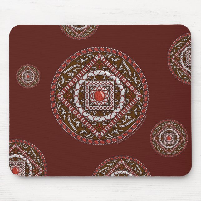 Aries Mandala Mousepad Musmatta (Framsidan)