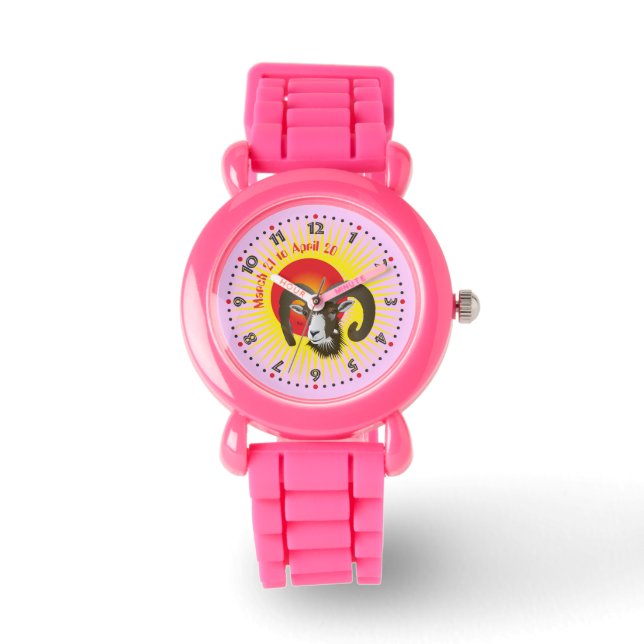 Aries March 21 to April 20 Watch Armbandsur (Framsida)