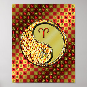 Aries & Metall Dragon Poster