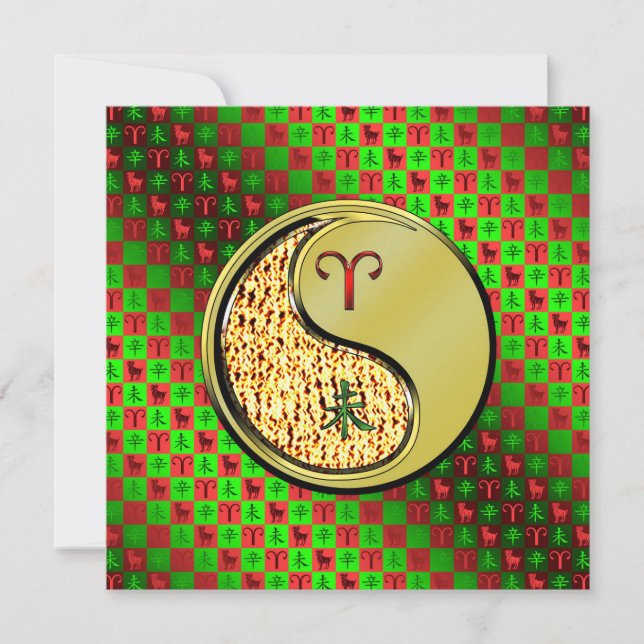 Aries & Metall Goat Kort (Framsida)