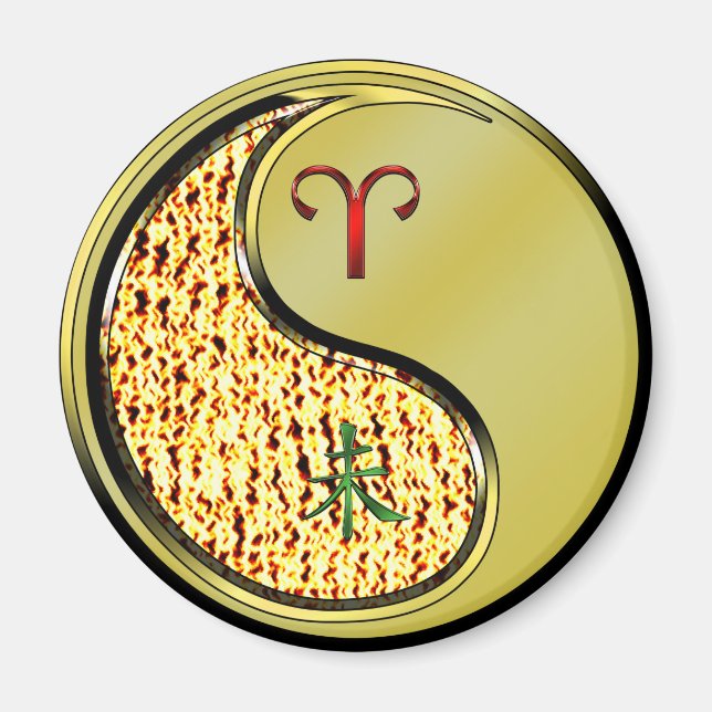 Aries & Metall Goat Magnet (Framsidan)