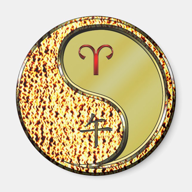 Aries & Metall Horse Magnet (Framsidan)