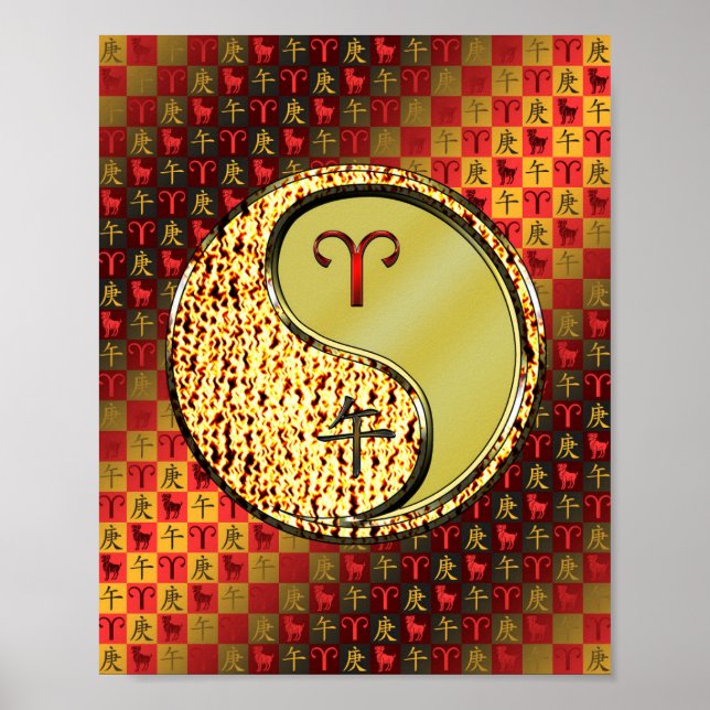 Aries & Metall Horse Poster (Framsidan)
