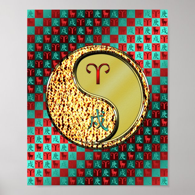 Aries & Metall Hund Poster (Framsidan)