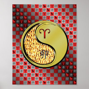 Aries & Metall Rabbit Poster