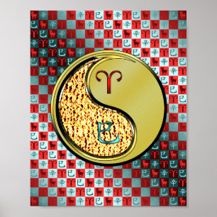 Aries & Metall Snake Poster