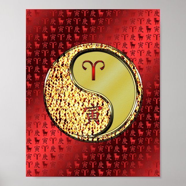 Aries & Metall Tiger Poster (Framsidan)