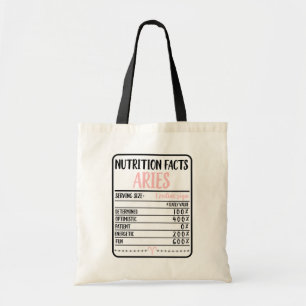 Aries Näringsfenomen // Roligt Novelty Zodiac Tygkasse