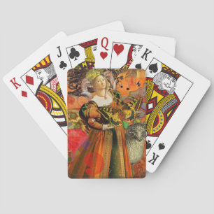 Aries Orange Woman gotiic Illustration Kortlek