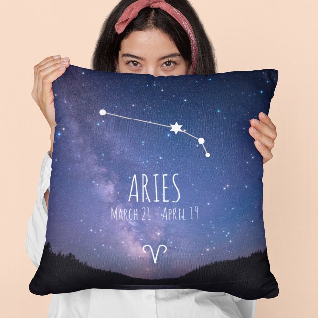 Aries | Personlig Zodiac Constellation Kudde (Skapare uppladdad)