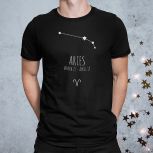 Aries   Personlig Zodiac Constellation T-Shirt