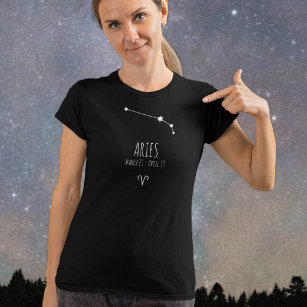 Aries   Personlig Zodiac Constellation T-Shirt