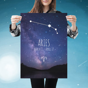 Aries Poster av zodiakkonstellation av Personlig