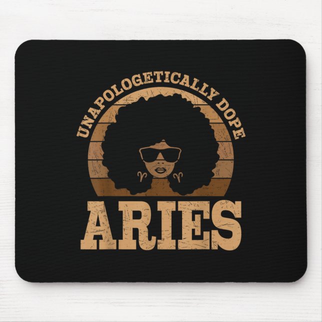 Aries Queen Afro Hair Black Woman Zodiac Sign Musmatta (Framsidan)