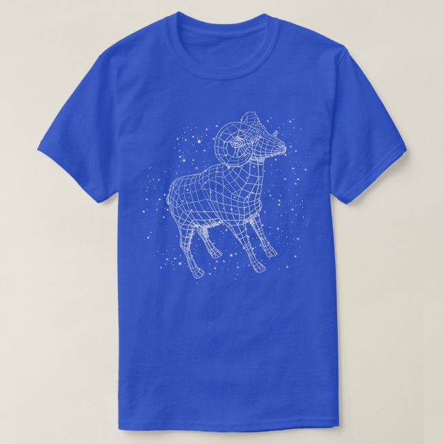 Aries Ram Astrological Sign Horoscope T Shirt (Design framsida)