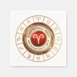Aries - Ram Astrological Sign Pappersservett