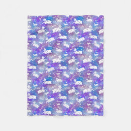 Aries Ram Constellation Stars Birthday Mönster Fleecefilt