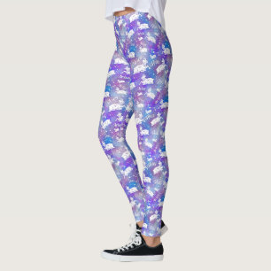 Aries Ram Constellation Stars Birthday Mönster Leggings