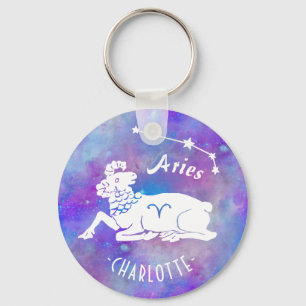 Aries Ram Constellation Stars eget namn födelseda Nyckelring