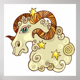 Aries Ram Poster