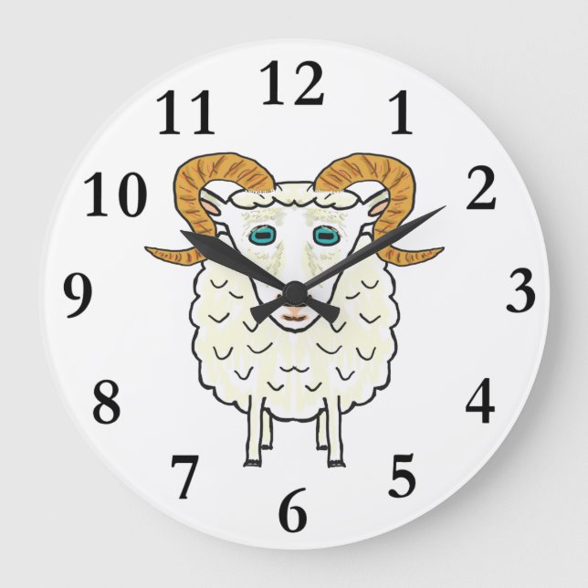 Aries Ram Stor Klocka (Framsida)