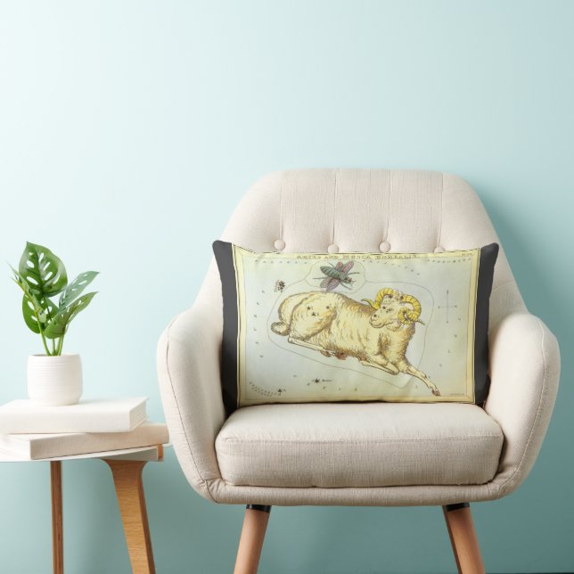 Aries Ram, Vintage Constellation, Uranias Spegel Lumbarkudde (Stol)