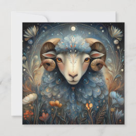 Aries Ram Zodiac Astrology Celestial Birthday Kort