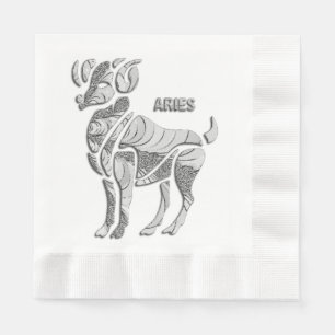 Aries Ram Zodiac Pappersservett