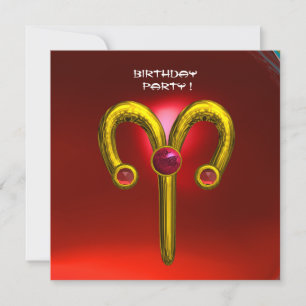 ARIES RUBY, bright gult red Meddelande