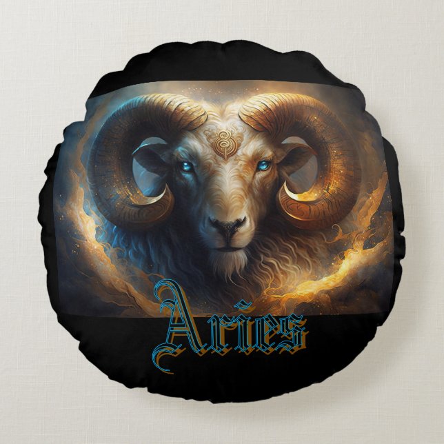 Aries Rund Kudde (Framsidan)