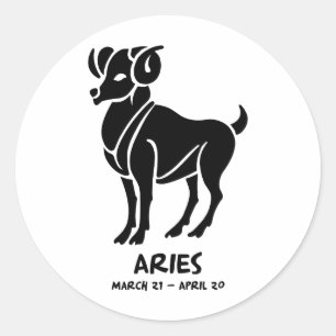 Aries Runt Klistermärke