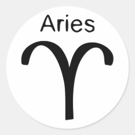 Aries Runt Klistermärke