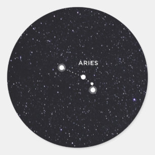 Aries Runt Klistermärke