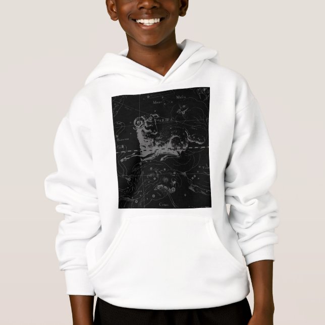 Aries Sign Constellation Hevelius circa 1690 Tee Shirt (Framsida)